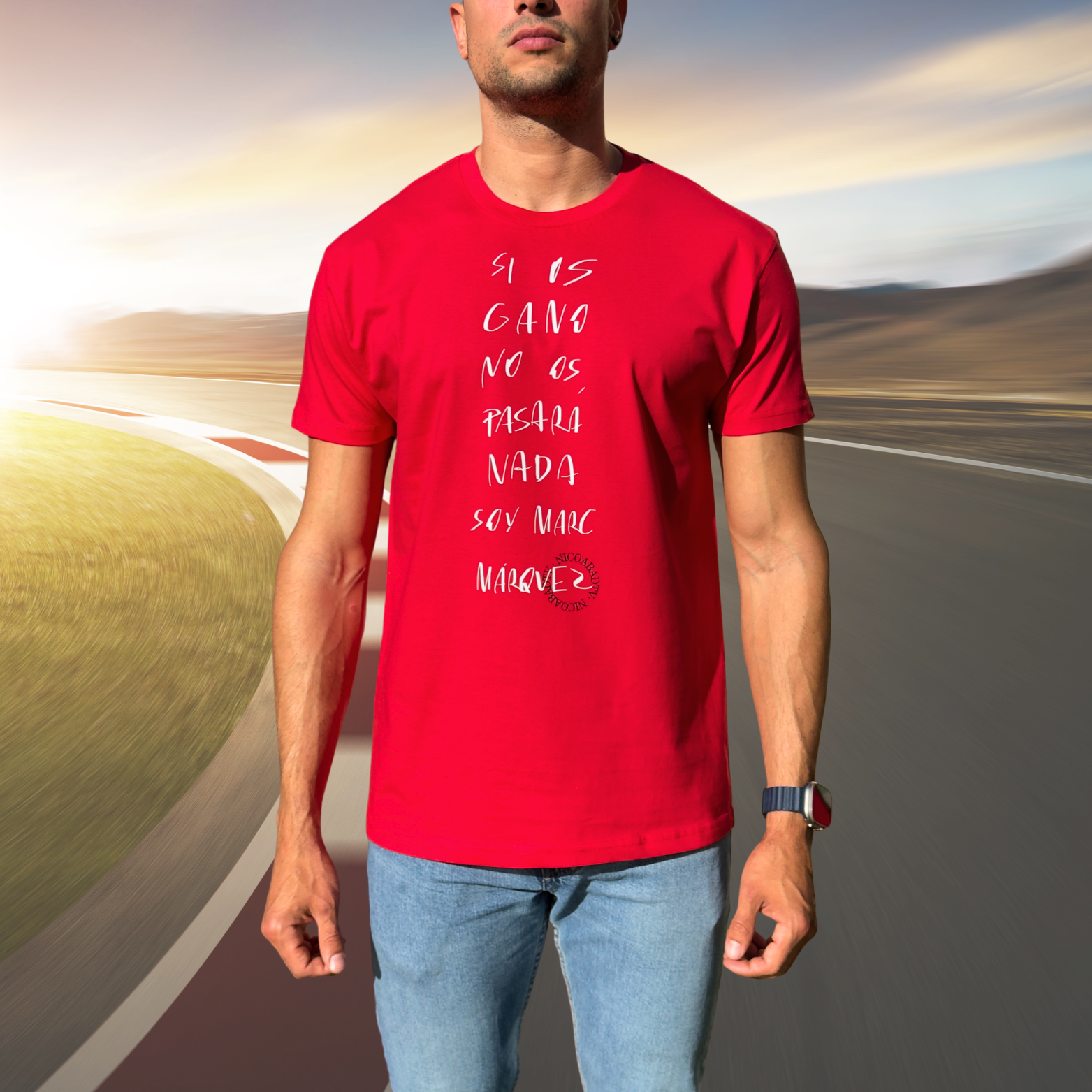CAMISETA "SI OS GANO..."ROJA