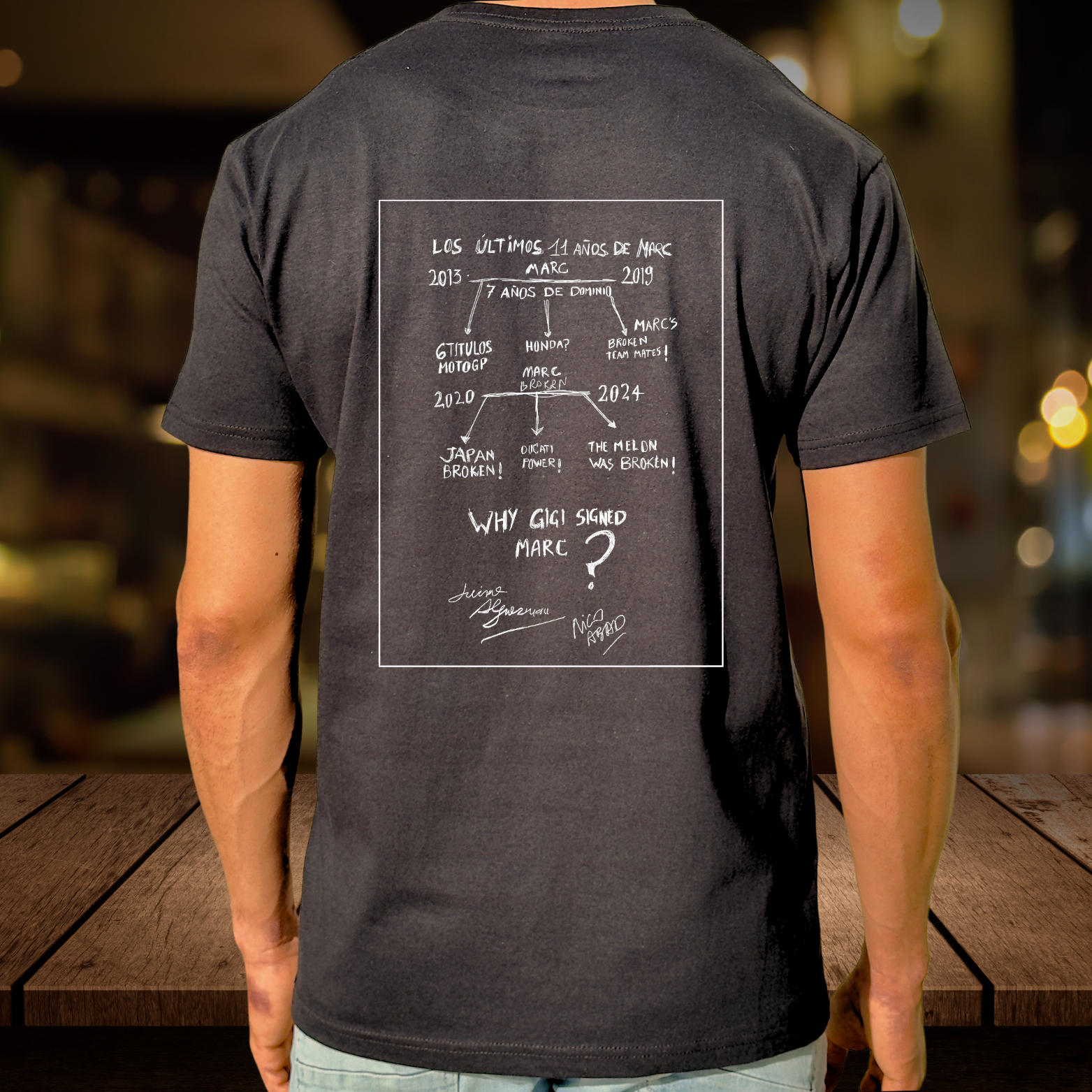 CAMISETA " WHY GIGI" NEGRO