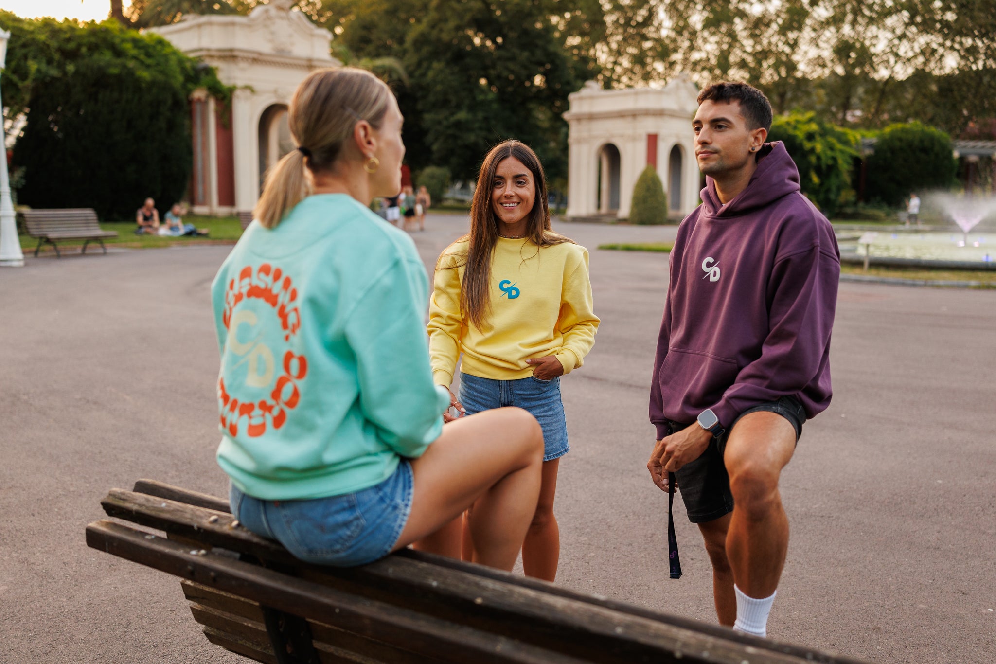 SUDADERA CD MORADA M