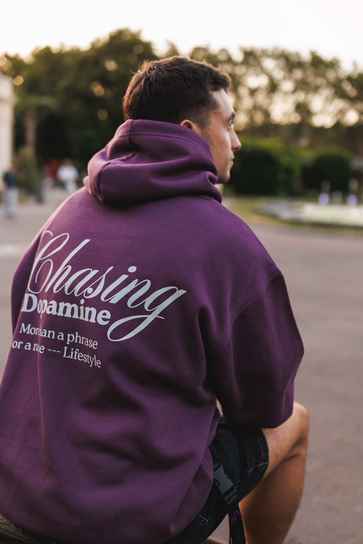 SUDADERA CD MORADA