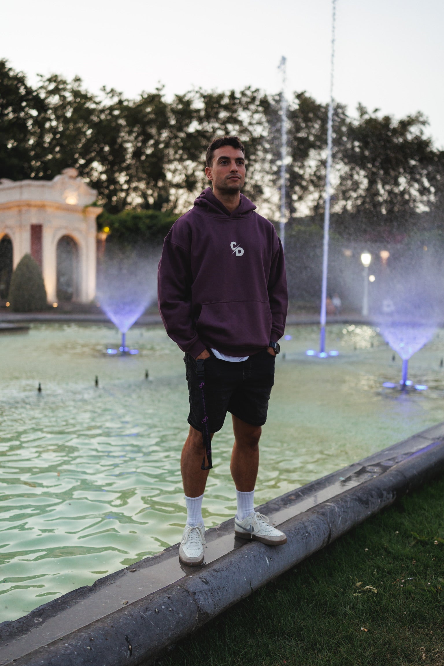 SUDADERA CD MORADA