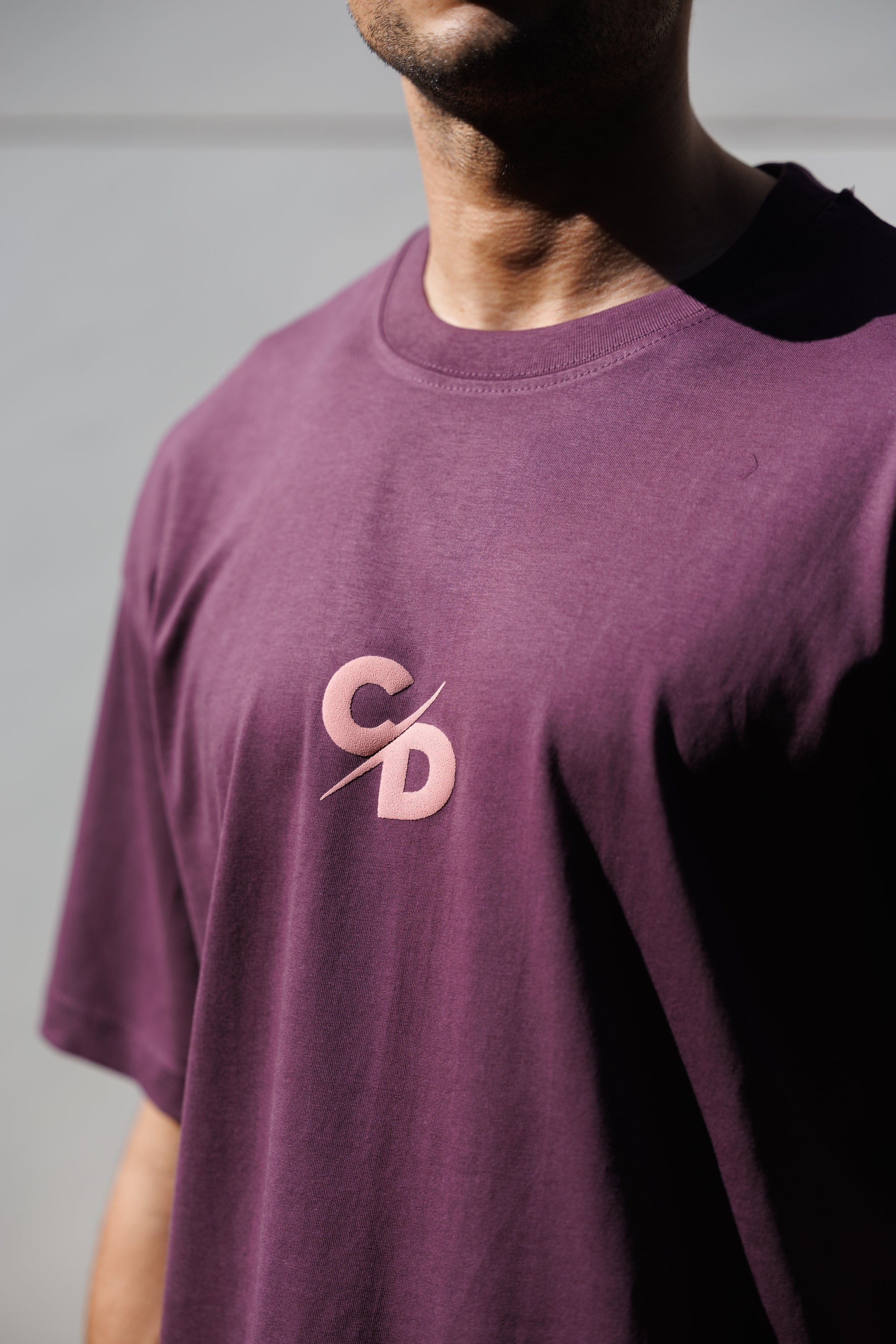 CAMISETA BASICA OVER CD ROSA PALO
