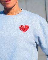SUDADERA GRIS HEART