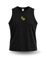 camiseta sin mangas black and yellow