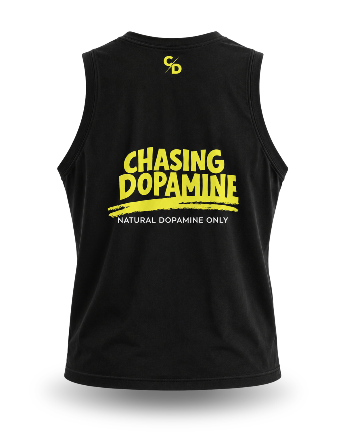 camiseta sin mangas black and yellow