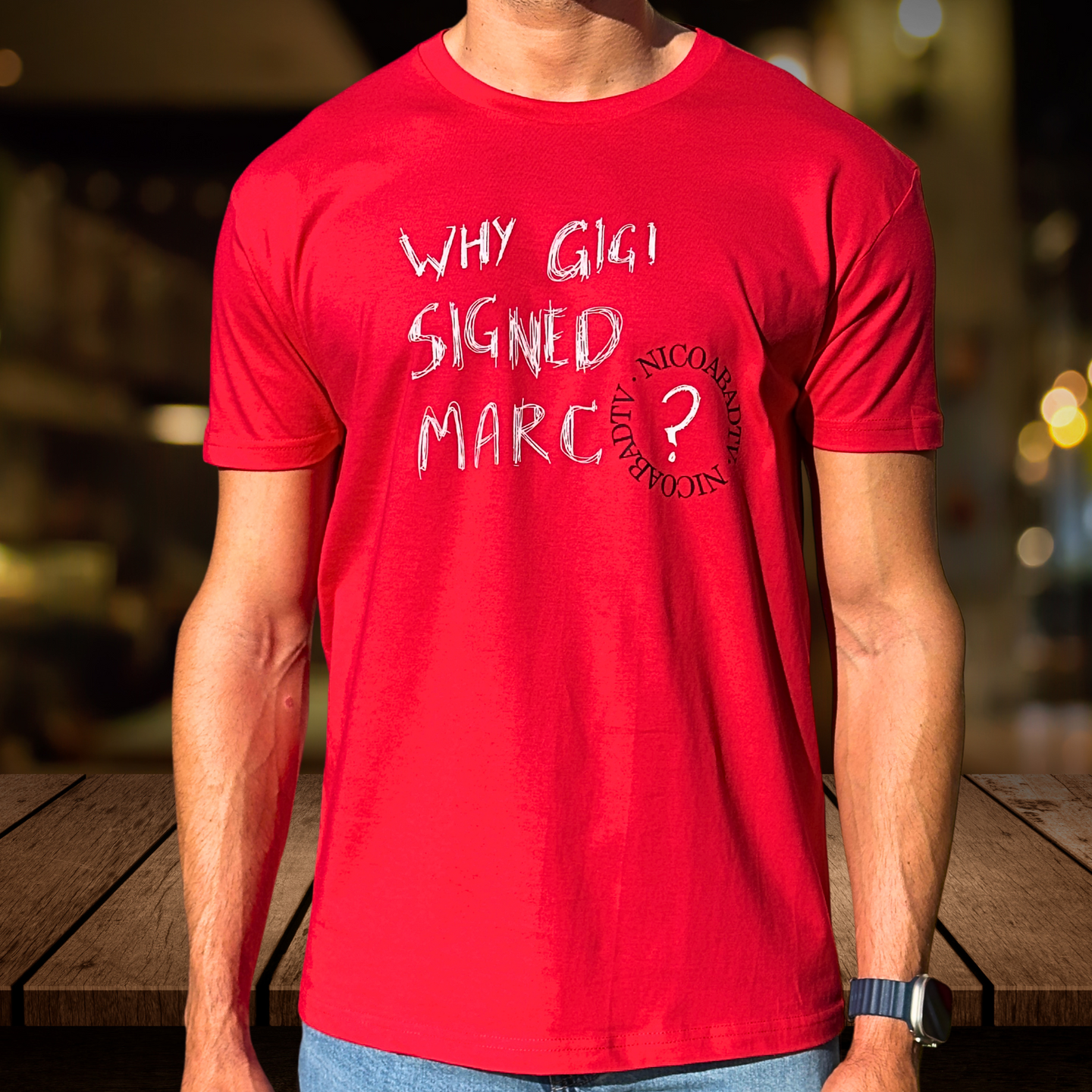 CAMISETA " WHY GIGI" ROJO