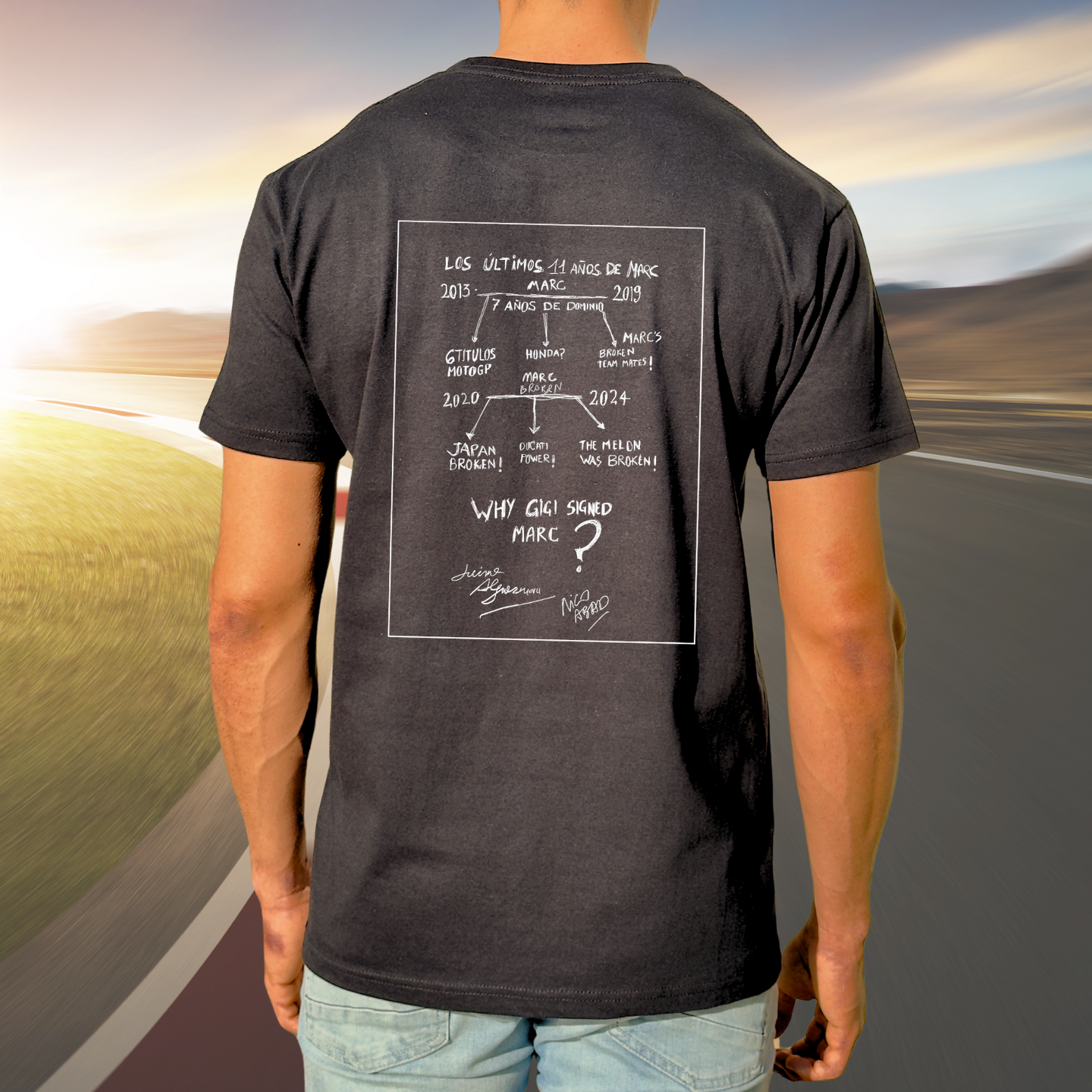 CAMISETA " WHY GIGI" NEGRO