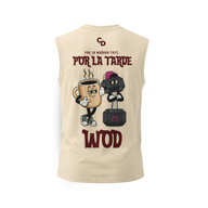 camiseta sin mangas cafe