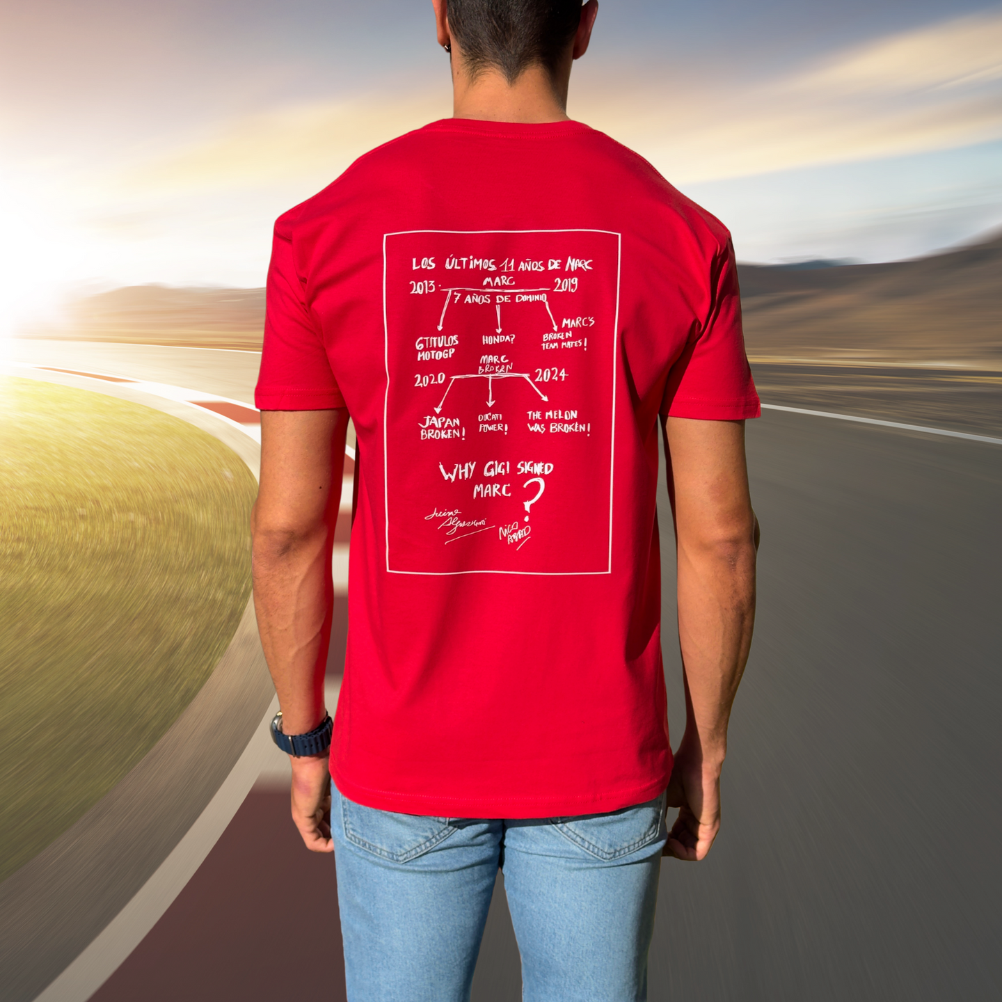 CAMISETA " WHY GIGI" ROJO