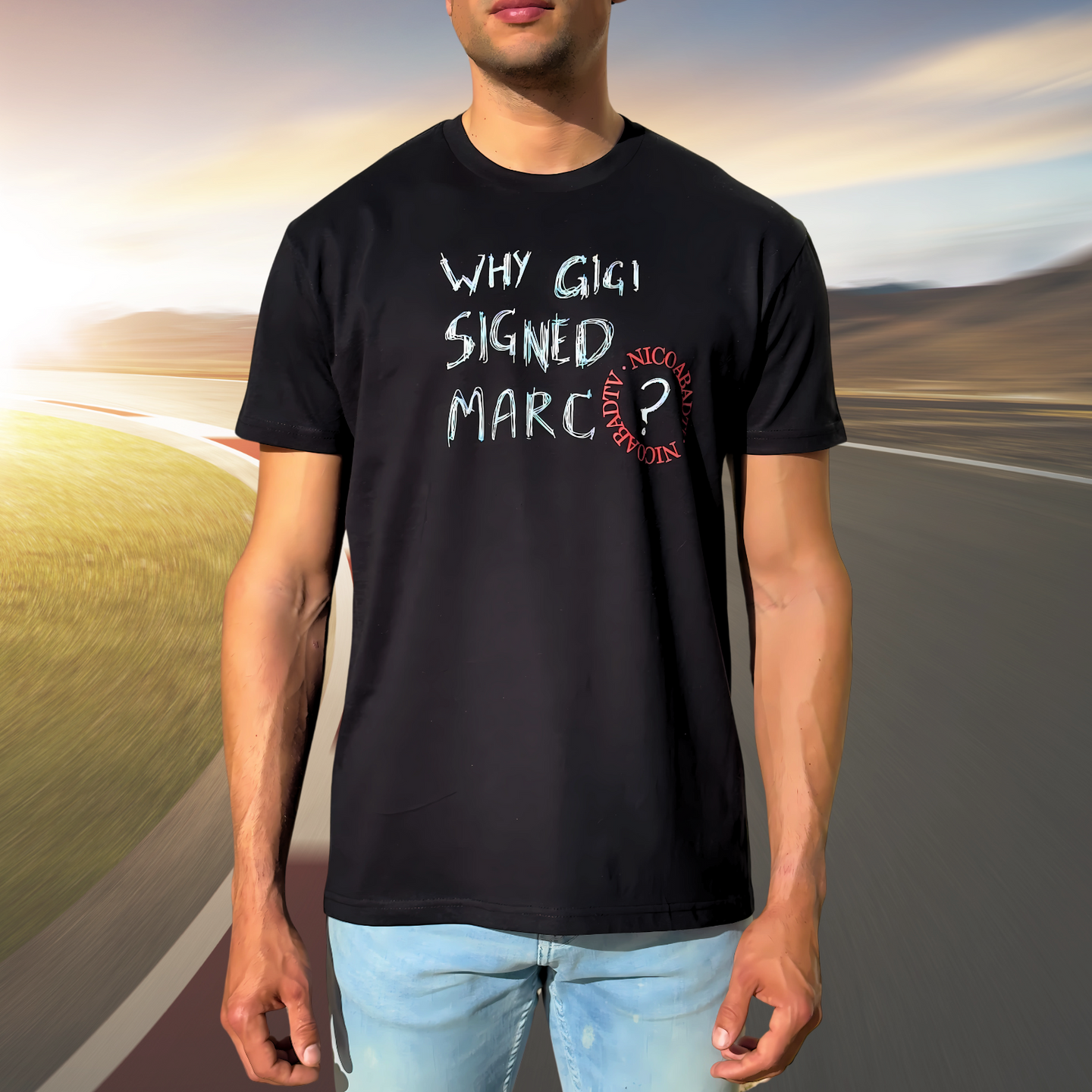 CAMISETA " WHY GIGI" NEGRO