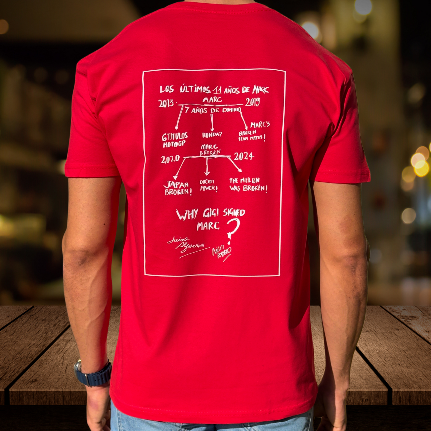 CAMISETA " WHY GIGI" ROJO