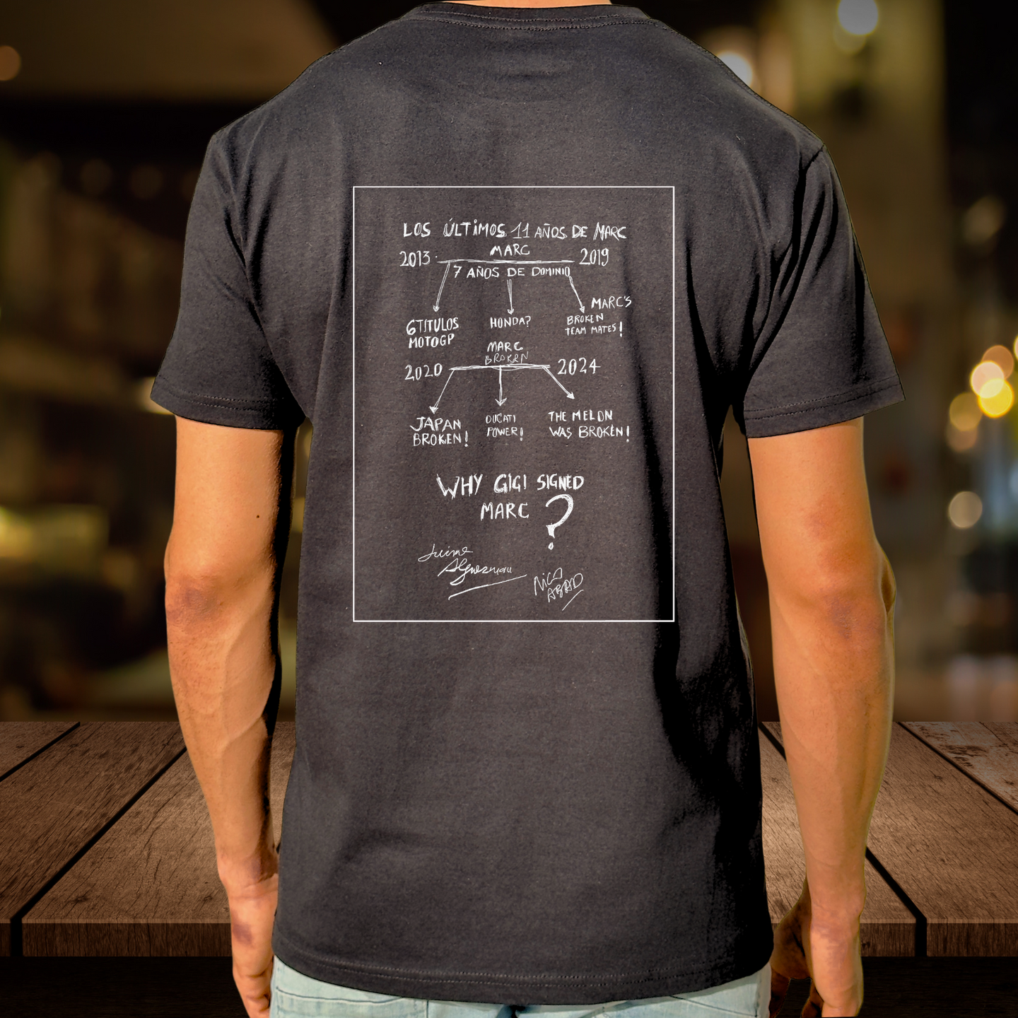 CAMISETA " WHY GIGI" NEGRO