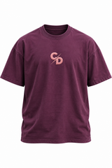 CAMISETA BASICA OVERSIZE CD ROSA PALO