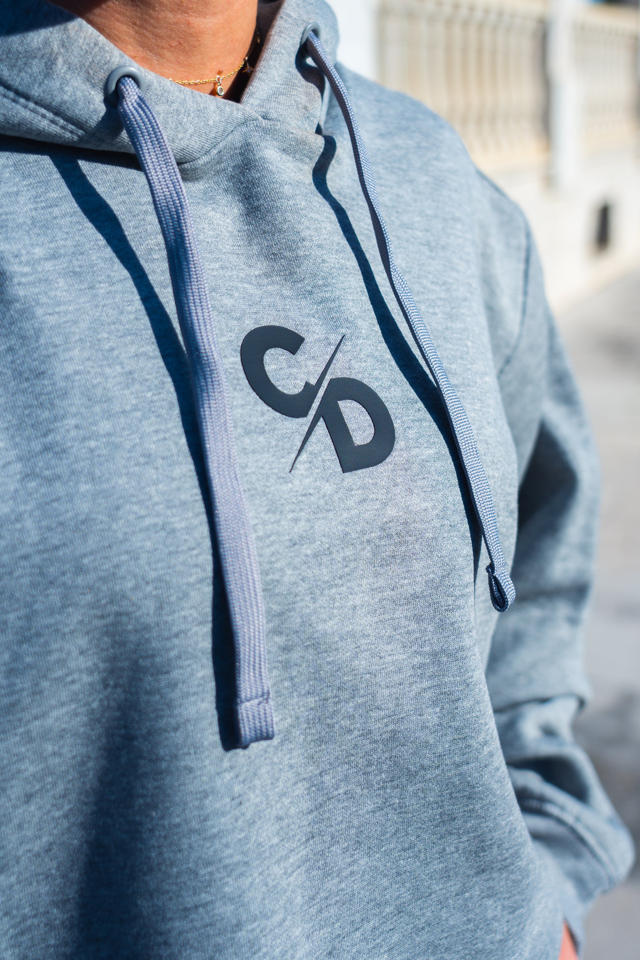 SUDADERA CROPTOP CD GRIS