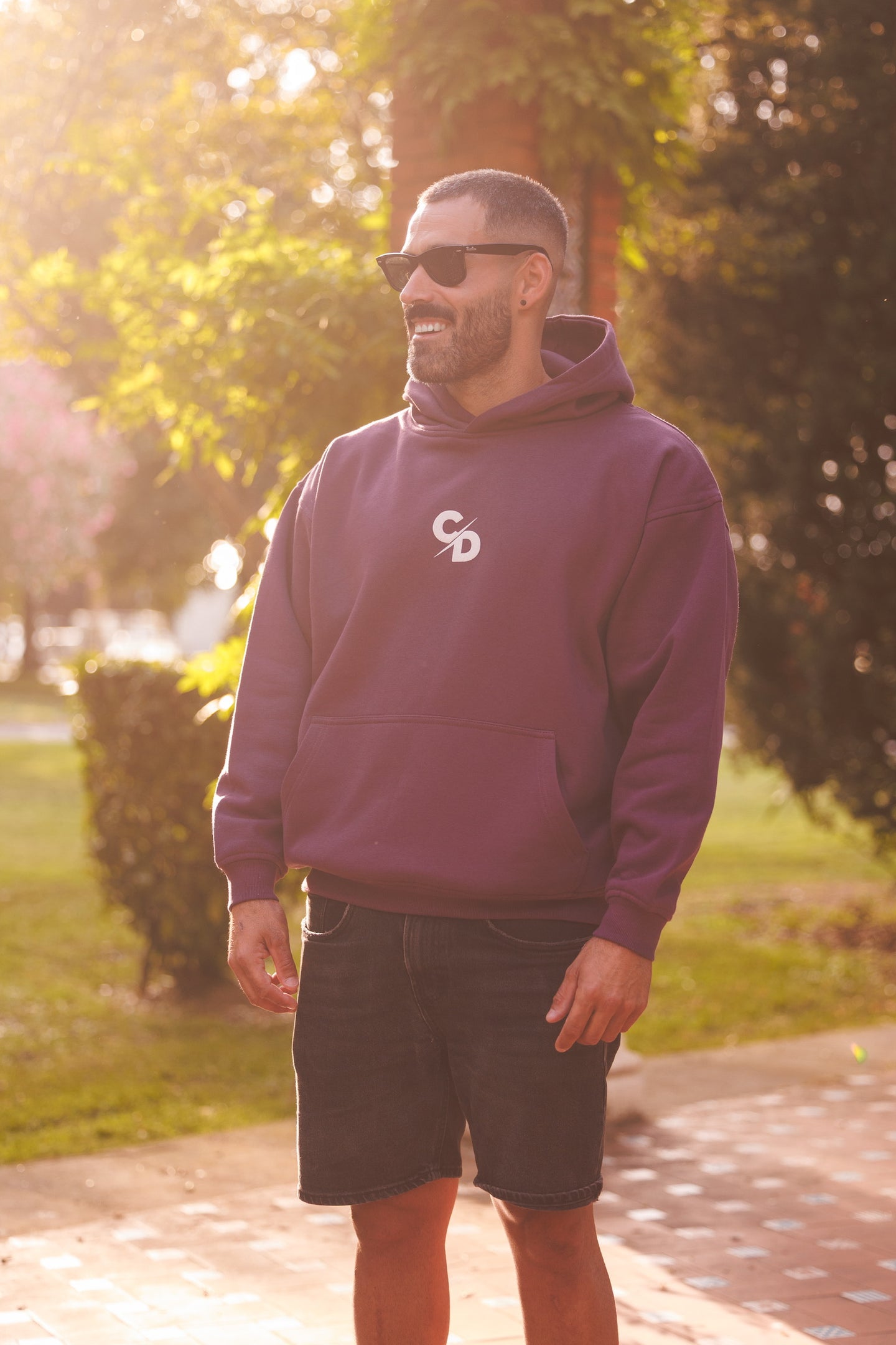 SUDADERA  CD MORADA