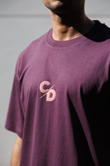 CAMISETA BASICA  OVER CD ROSA PALO
