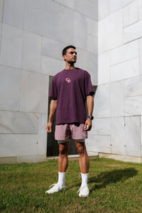 CAMISETA BASICA  OVER CD ROSA PALO