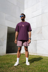 CAMISETA BASICA  OVER CD ROSA PALO