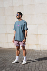 CAMISETA BASICA  OVER CD MORADO
