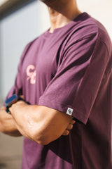 CAMISETA BASICA  OVER CD ROSA PALO